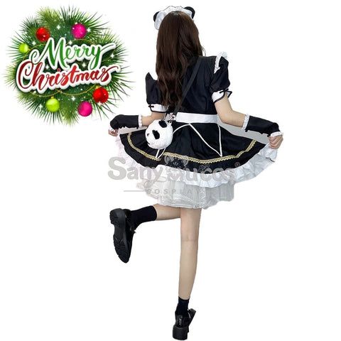 【In Stock】Halloween Cosplay Panda Girl Costume Costumes