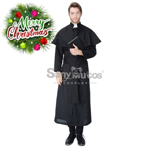 【In Stock】Halloween Cosplay Pastor Gown Costume Costumes