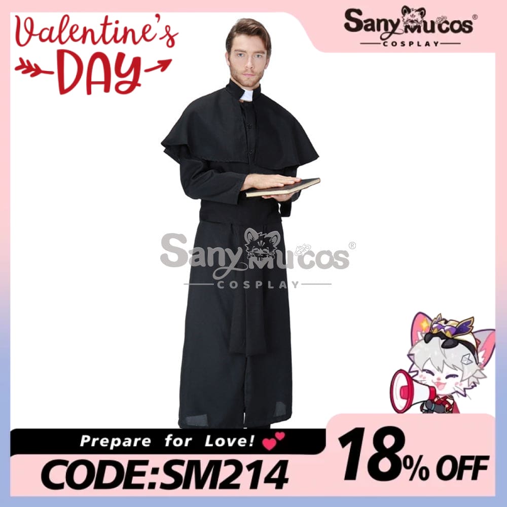 【In Stock】Halloween Cosplay Pastor Gown Costume Costumes