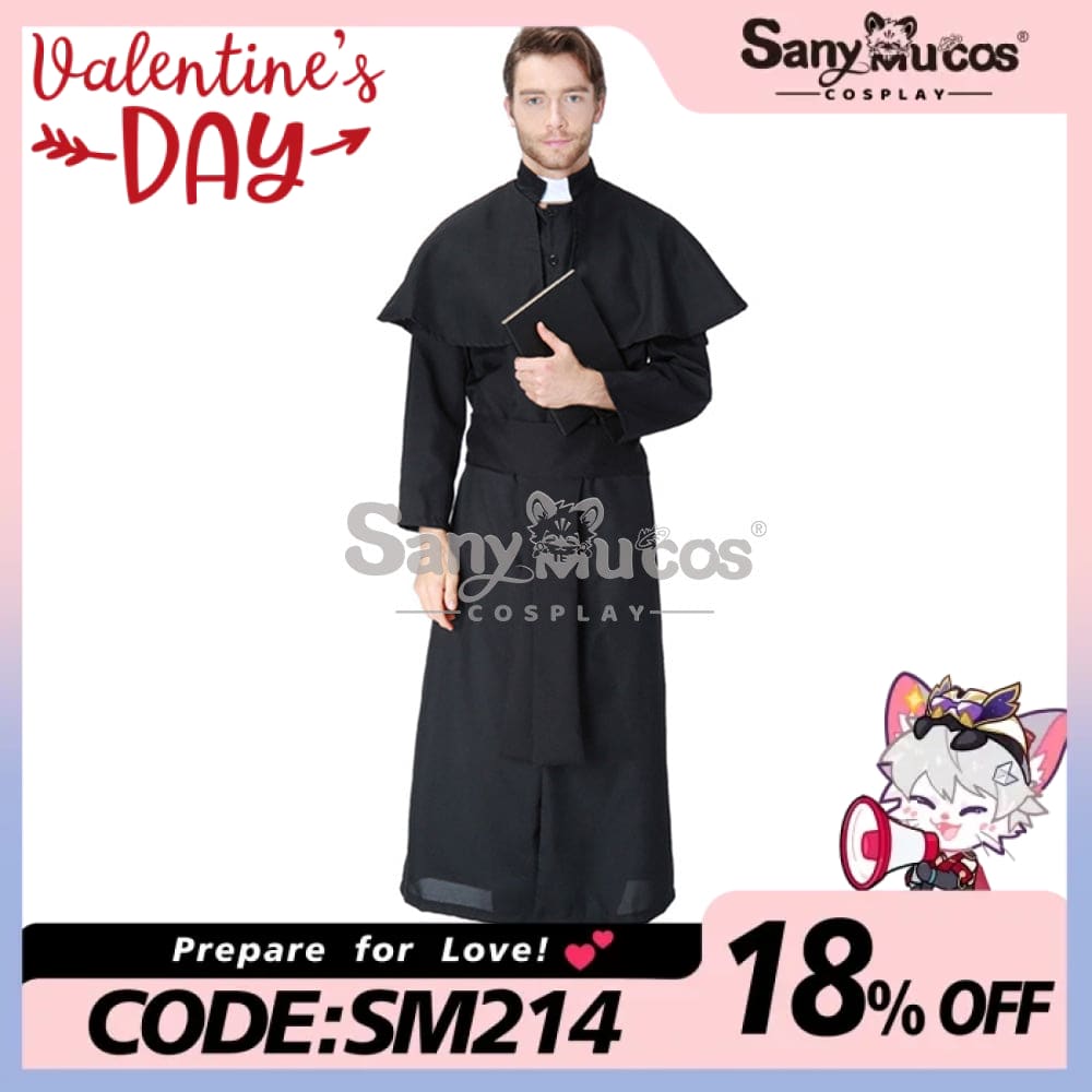 【In Stock】Halloween Cosplay Pastor Gown Costume Costumes