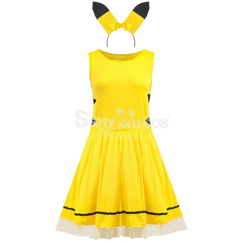 【In Stock】Halloween Cosplay Pikachu Dress Costume Costumes