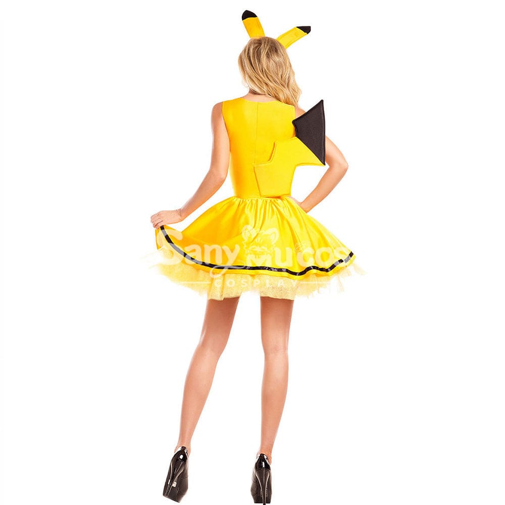 【In Stock】Halloween Cosplay Pikachu Dress Costume Costumes