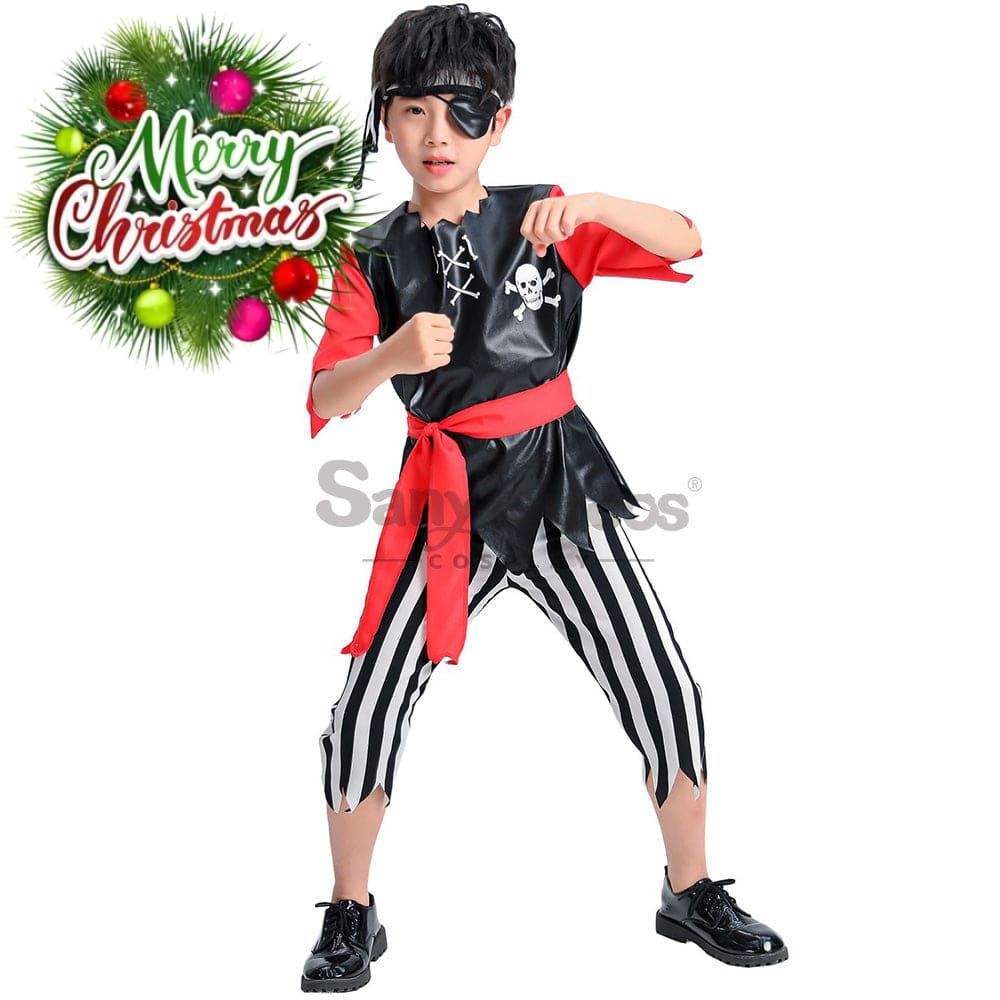 【In Stock】Halloween Cosplay Pirate Costume Boy Size Costumes