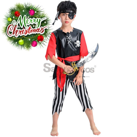 【In Stock】Halloween Cosplay Pirate Costume Boy Size Costumes