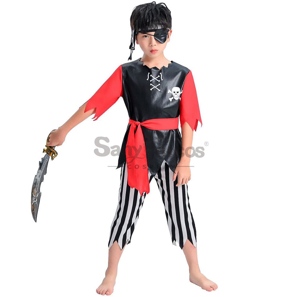 【In Stock】Halloween Cosplay Pirate Costume Boy Size Costumes