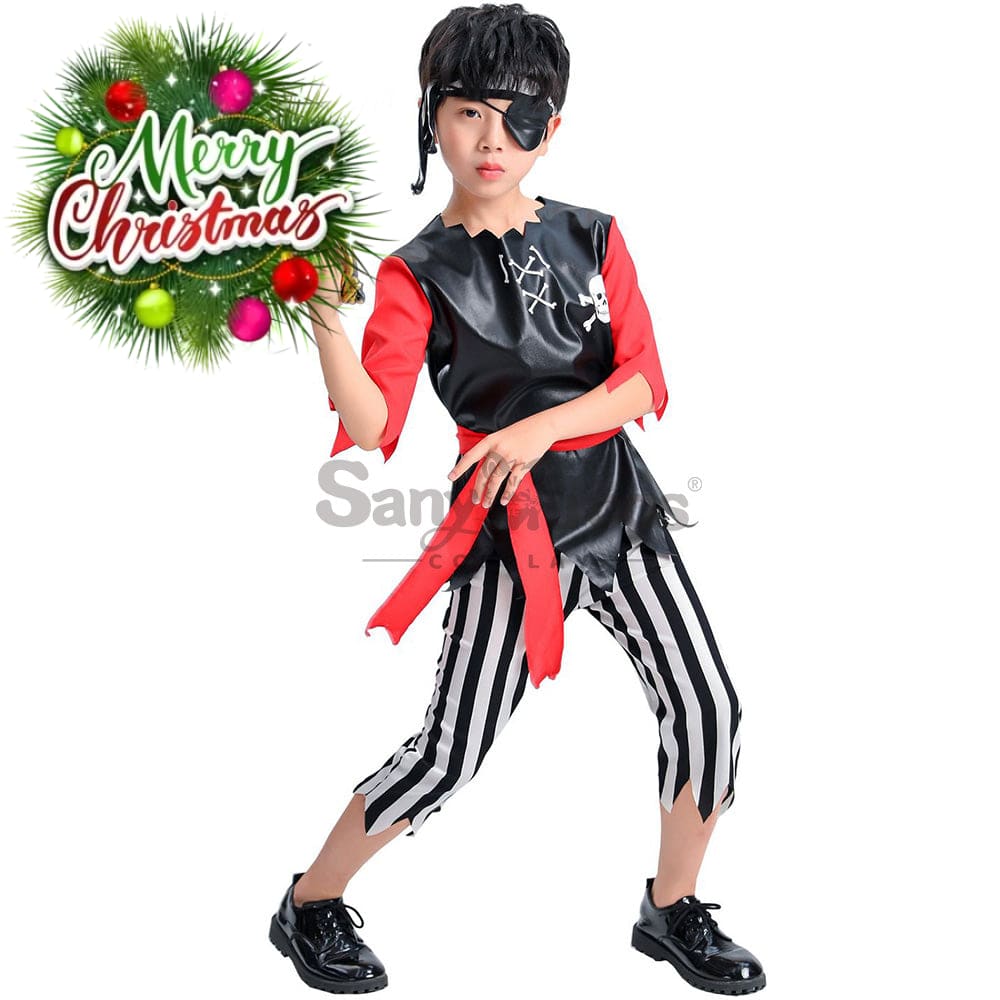 【In Stock】Halloween Cosplay Pirate Costume Boy Size Costumes