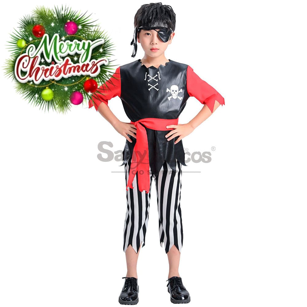 【In Stock】Halloween Cosplay Pirate Costume Boy Size Costumes