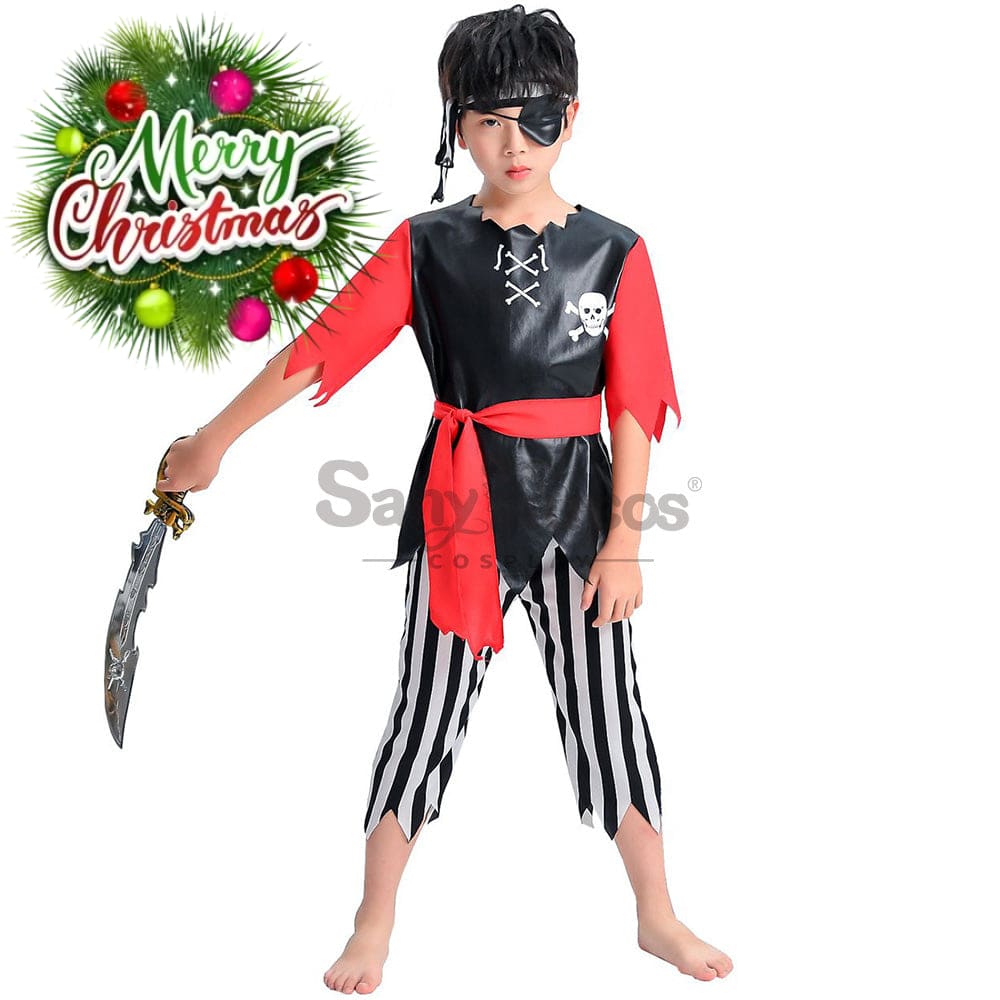 【In Stock】Halloween Cosplay Pirate Costume Boy Size Costumes