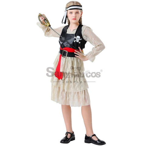 【In Stock】Halloween Cosplay Pirate Costume Girl Size Costumes