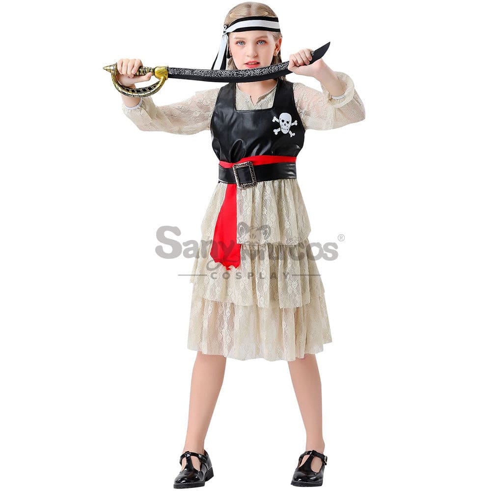 【In Stock】Halloween Cosplay Pirate Costume Girl Size Costumes