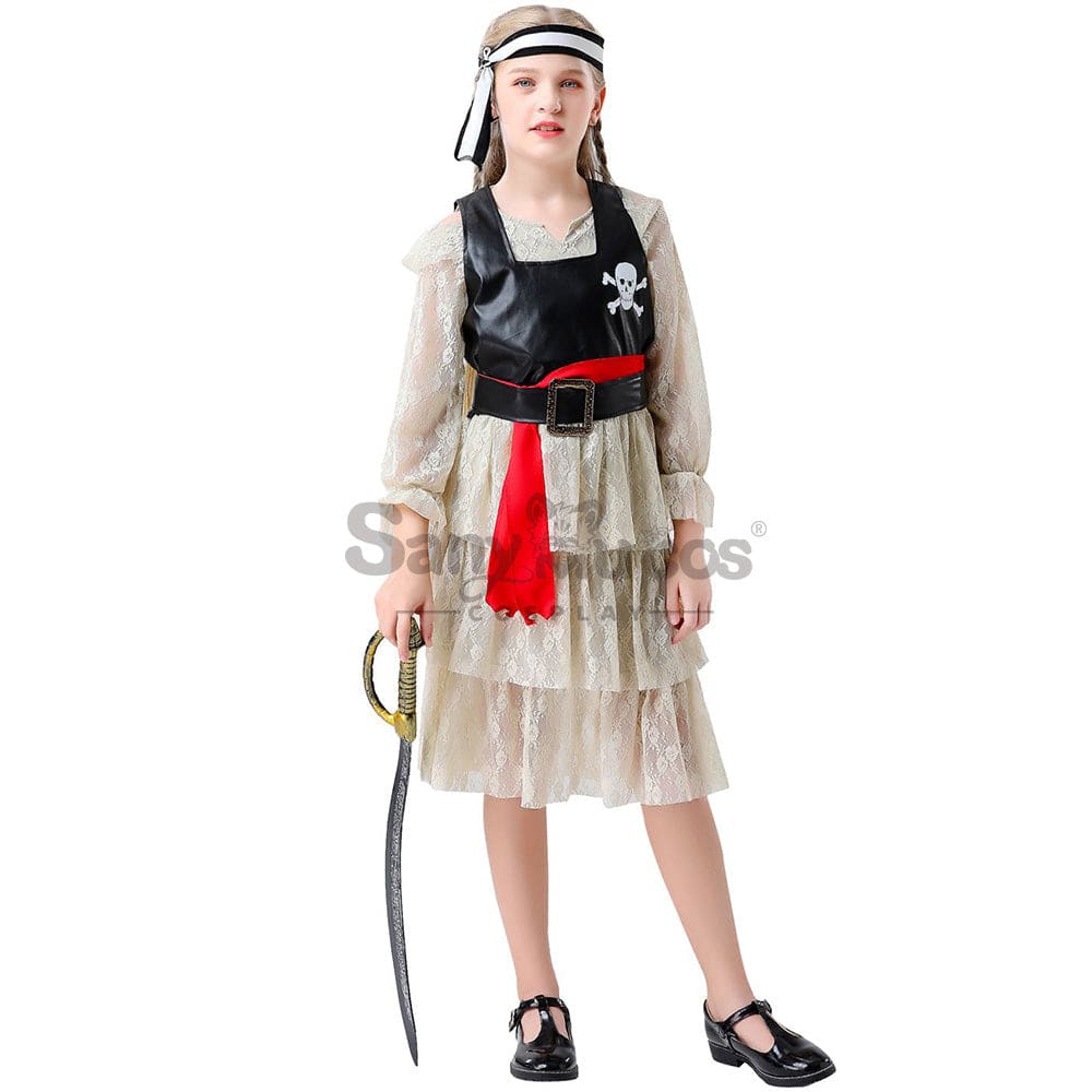 【In Stock】Halloween Cosplay Pirate Costume Girl Size Costumes