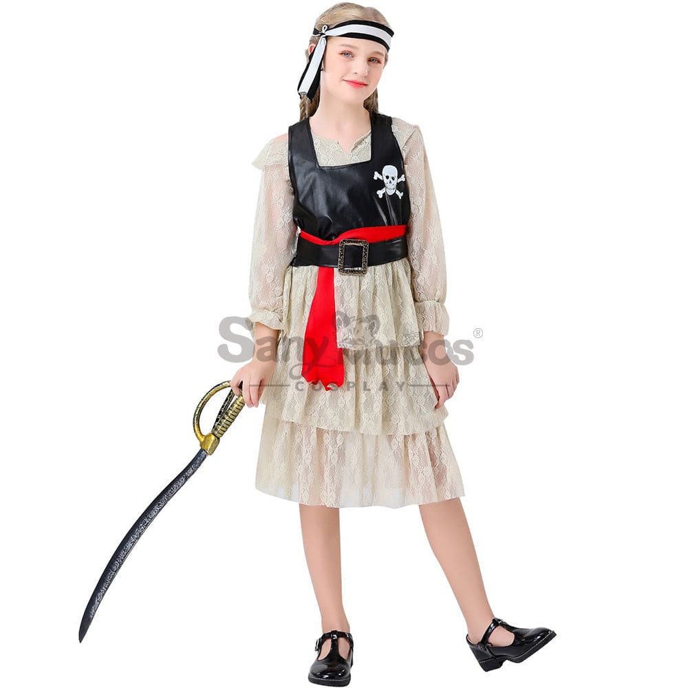 【In Stock】Halloween Cosplay Pirate Costume Girl Size Costumes