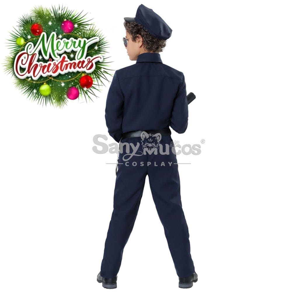 【In Stock】Halloween Cosplay Police Costume Kid Size Costumes