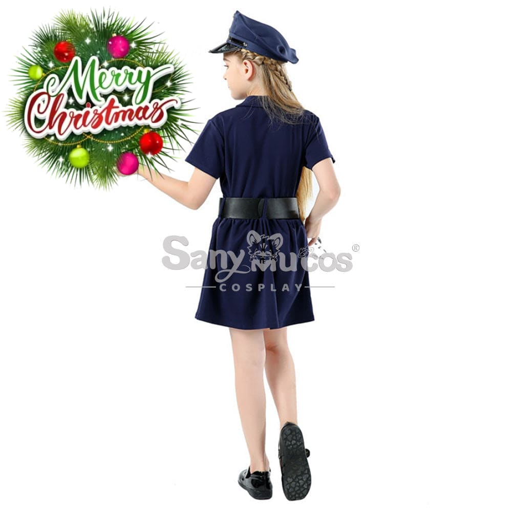 【In Stock】Halloween Cosplay Police Costume Kid Size Costumes