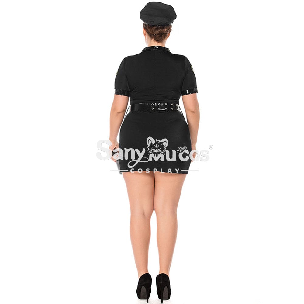 【In Stock】Halloween Cosplay Policewoman Costume Plus Size Costumes