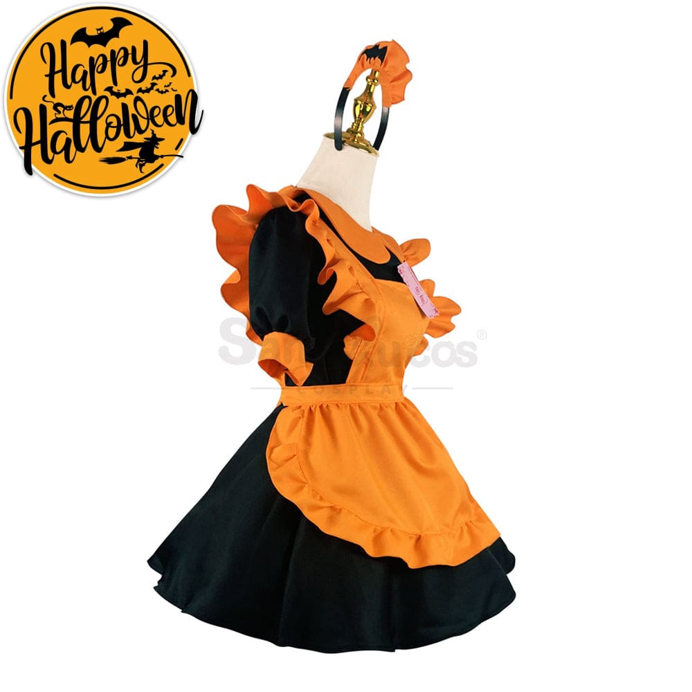 【In Stock】Halloween Cosplay Pumpkin Maid Dress Stage Performance Costume Costumes