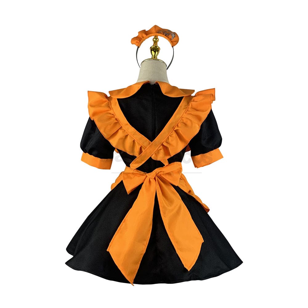 【In Stock】Halloween Cosplay Pumpkin Maid Dress Stage Performance Costume Costumes