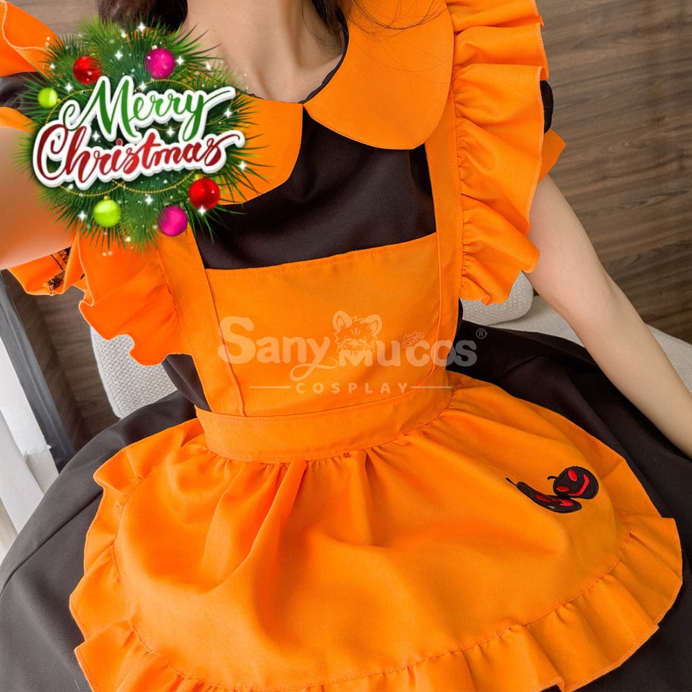 【In Stock】Halloween Cosplay Pumpkin Maid Dress Stage Performance Costume Costumes