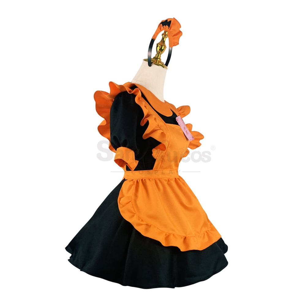 【In Stock】Halloween Cosplay Pumpkin Maid Dress Stage Performance Costume Costumes