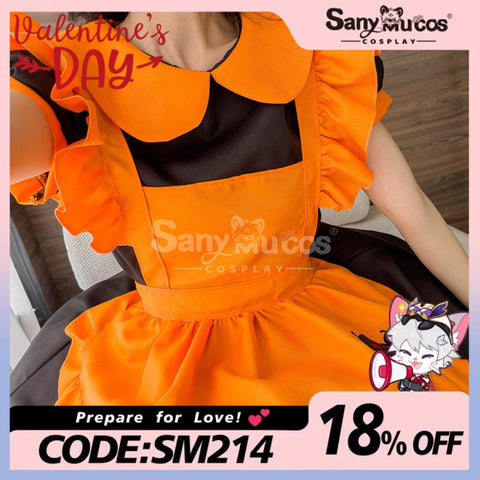 【In Stock】Halloween Cosplay Pumpkin Maid Dress Stage Performance Costume Costumes