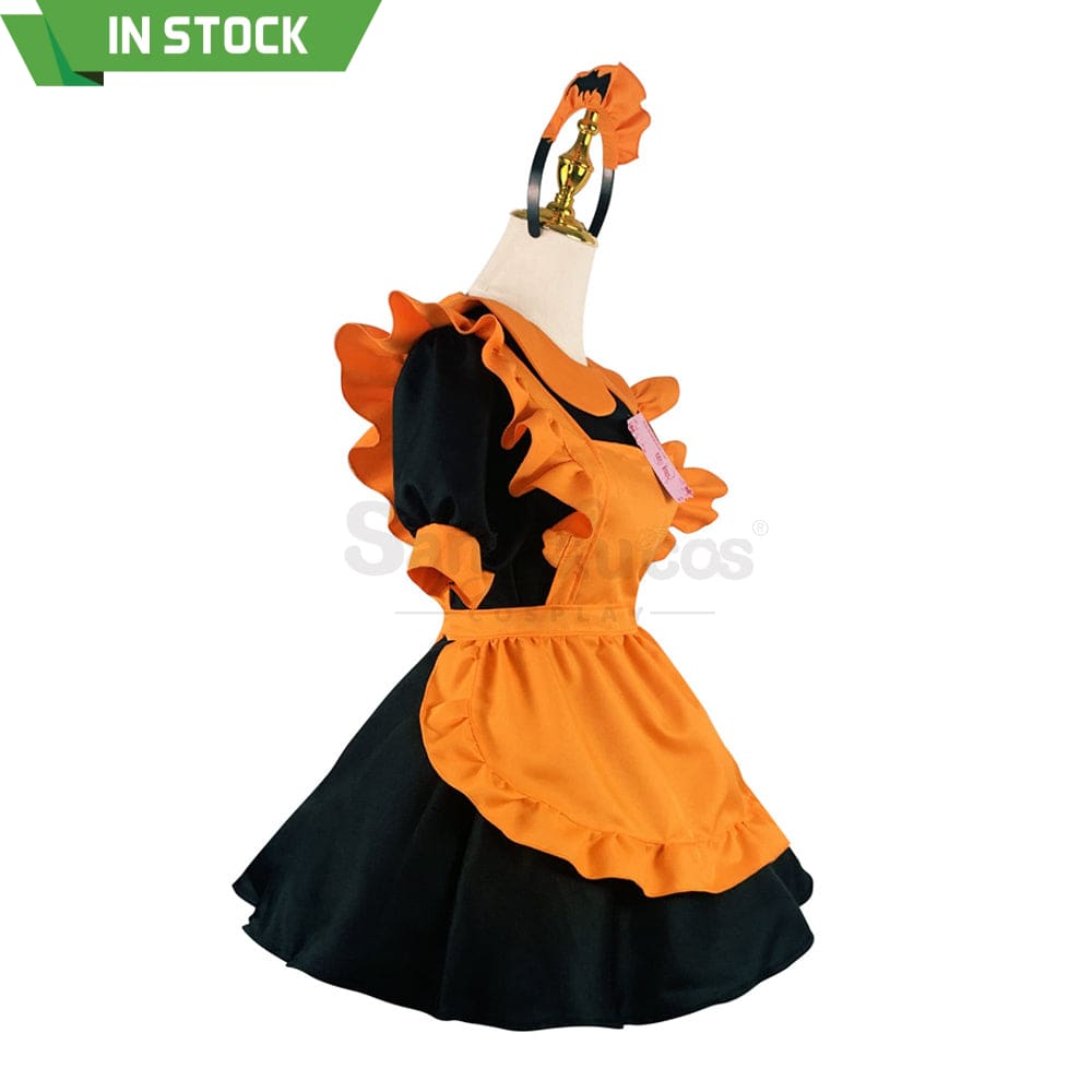 【In Stock】Halloween Cosplay Pumpkin Maid Dress Stage Performance Costume Costumes