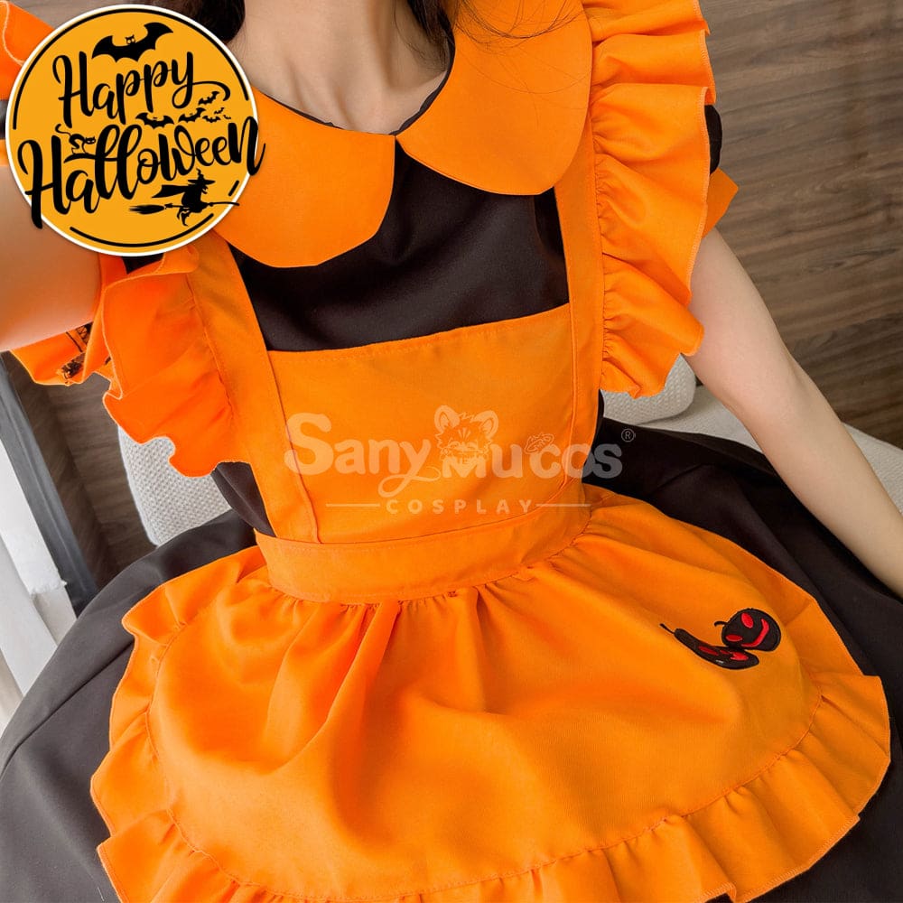 【In Stock】Halloween Cosplay Pumpkin Maid Dress Stage Performance Costume Costumes