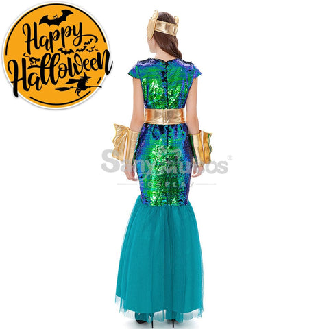 【In Stock】Halloween Cosplay Queen Of Atlantis Costume Costumes