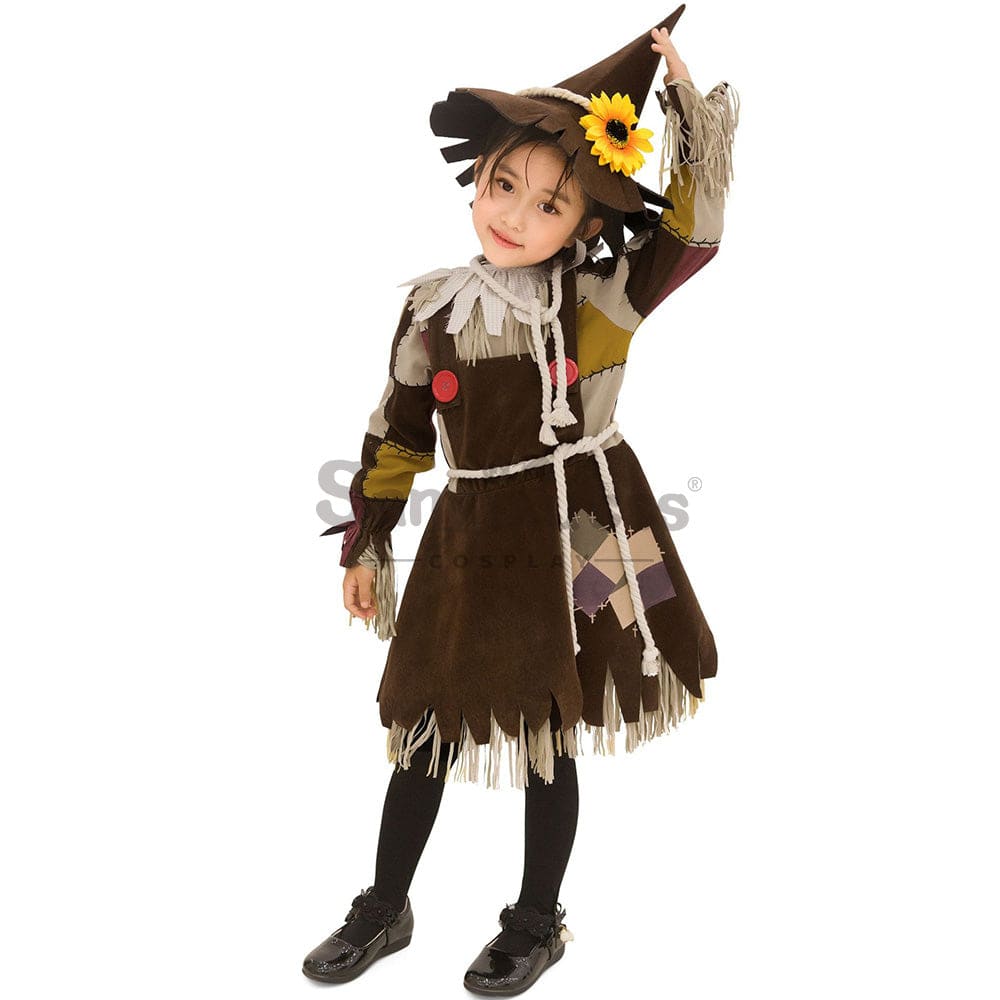 【In Stock】Halloween Cosplay Scarecrow Costume Kid Size Costumes