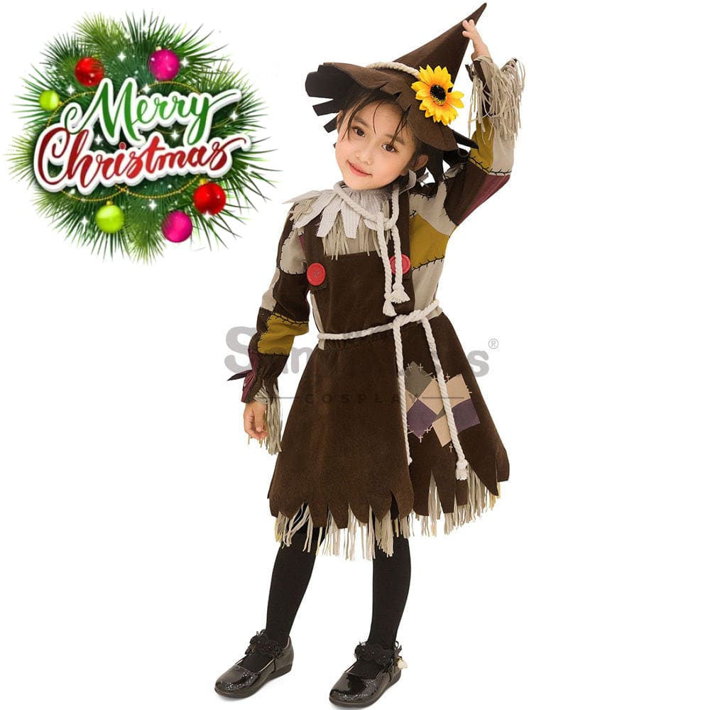 【In Stock】Halloween Cosplay Scarecrow Costume Kid Size Costumes