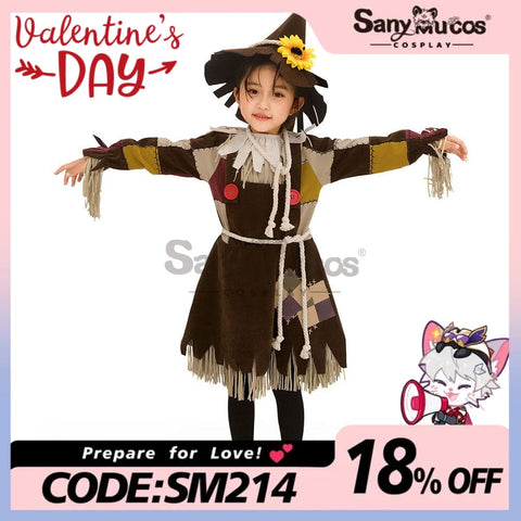 【In Stock】Halloween Cosplay Scarecrow Costume Kid Size Costumes