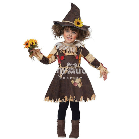 【In Stock】Halloween Cosplay Scarecrow Costume Kid Size Costumes