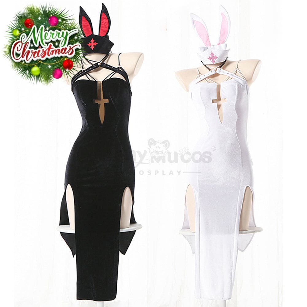 【In Stock】Sexy Cosplay Japanese Style Cat Girl Nurse Performance Suit Costume Costumes