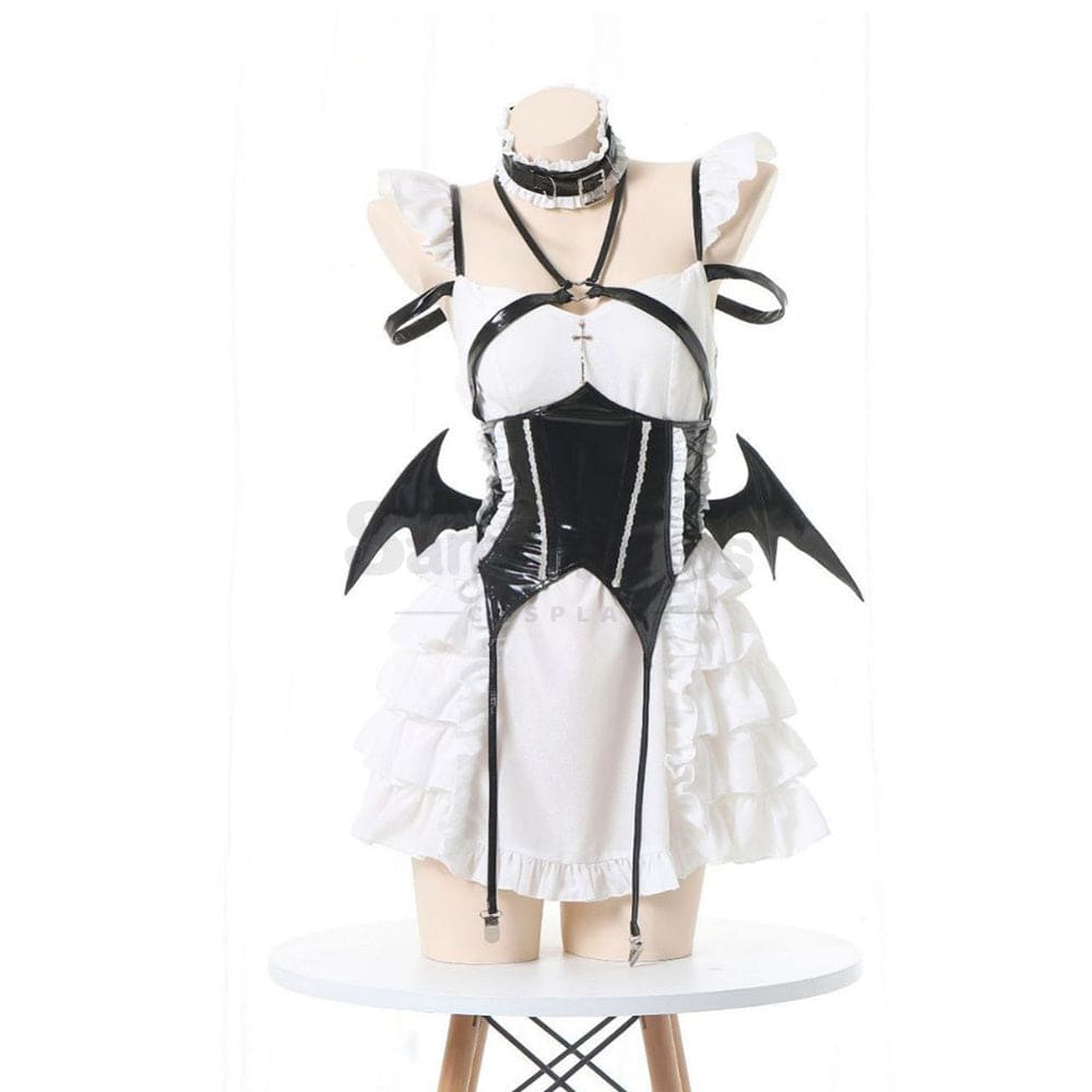 【In Stock】Sexy Cosplay Japanese Style Sweetheart Maid Devil Lolita Dress Costume Black Costumes