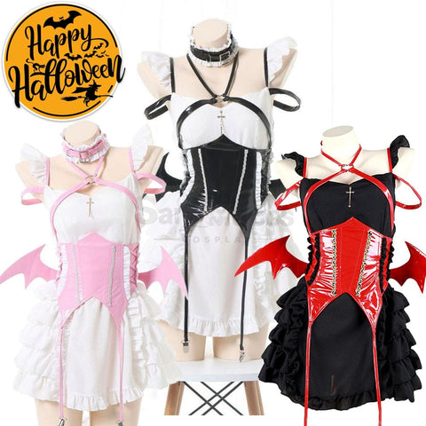 【In Stock】Sexy Cosplay Japanese Style Sweetheart Maid Devil Lolita Dress Costume Costumes