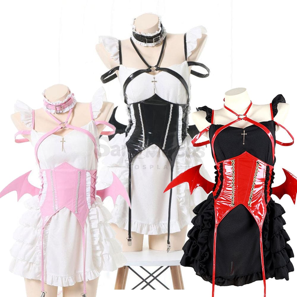 【In Stock】Sexy Cosplay Japanese Style Sweetheart Maid Devil Lolita Dress Costume Costumes