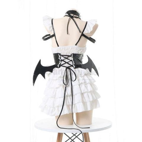 【In Stock】Sexy Cosplay Japanese Style Sweetheart Maid Devil Lolita Dress Costume Costumes