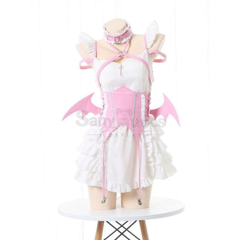 【In Stock】Sexy Cosplay Japanese Style Sweetheart Maid Devil Lolita Dress Costume Pink Costumes