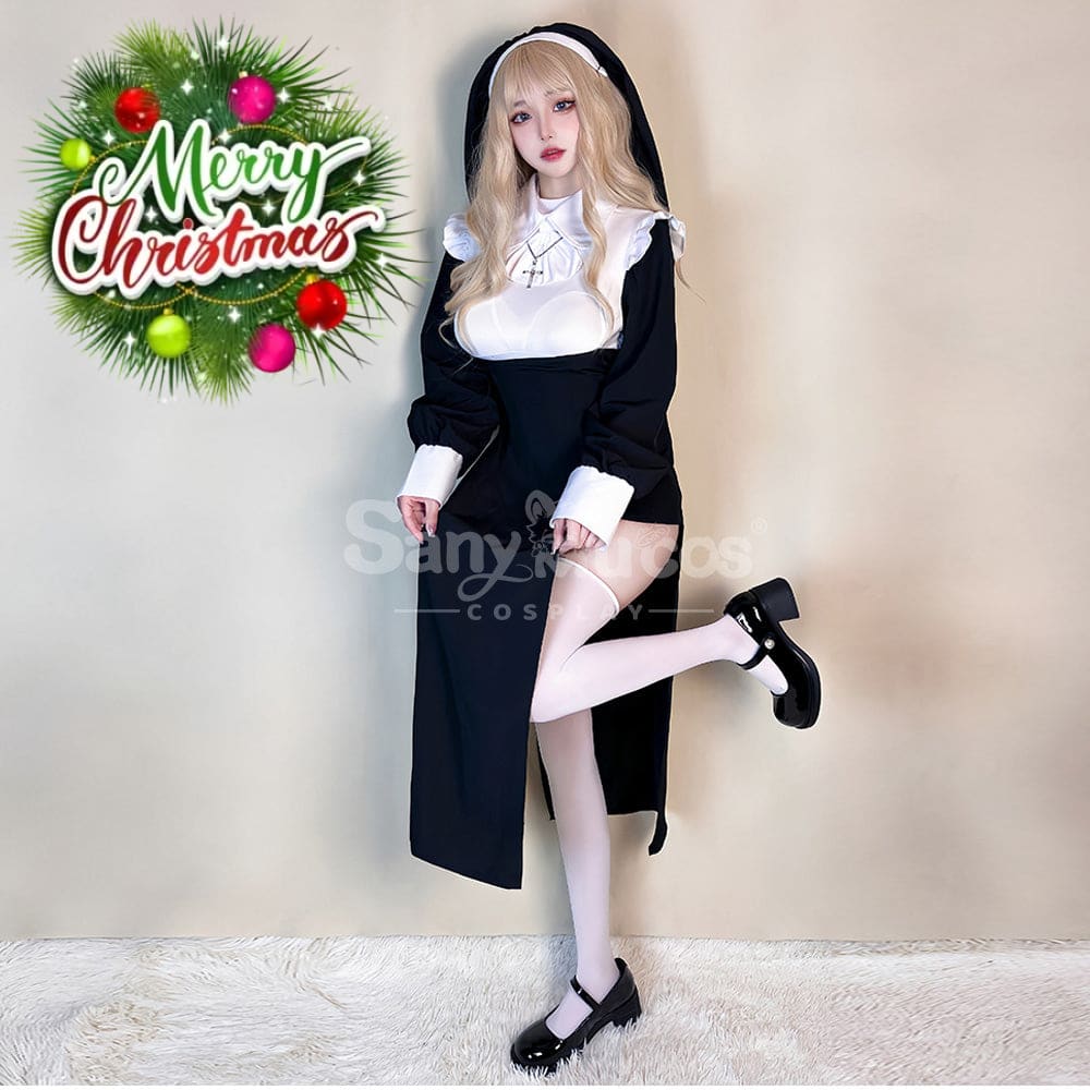 【In Stock】Halloween Cosplay Sexy Nun Stage Performance Costume Costumes