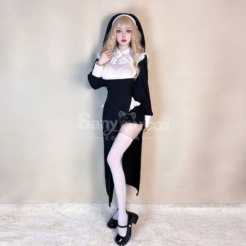 【In Stock】Halloween Cosplay Sexy Nun Stage Performance Costume Costumes