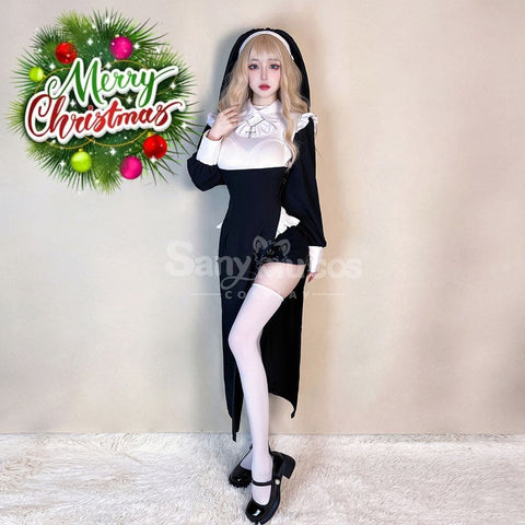 【In Stock】Halloween Cosplay Sexy Nun Stage Performance Costume Costumes