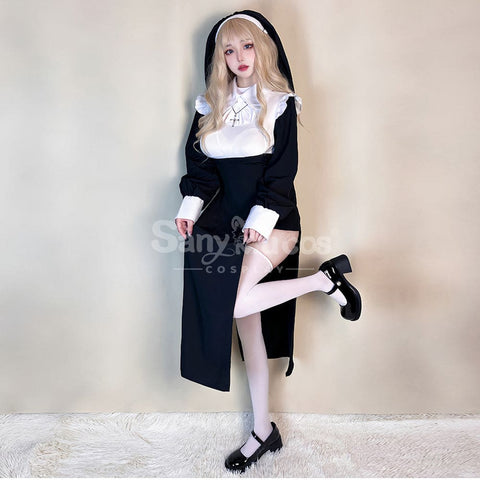 【In Stock】Halloween Cosplay Sexy Nun Stage Performance Costume Costumes