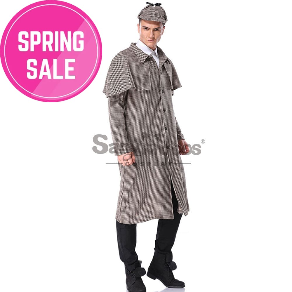 【In Stock】Halloween Cosplay Sherlock Holmes Costume Adult Size Costumes