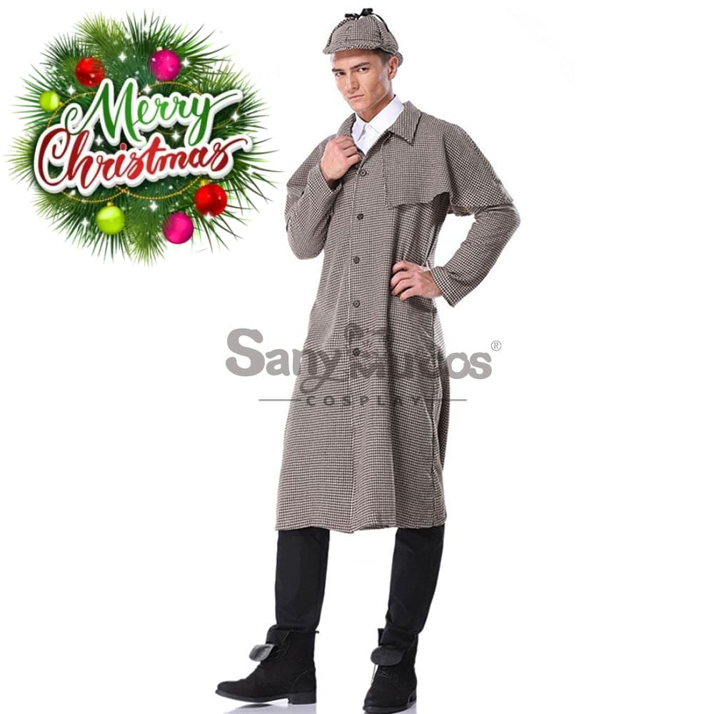 【In Stock】Halloween Cosplay Sherlock Holmes Costume Adult Size Costumes