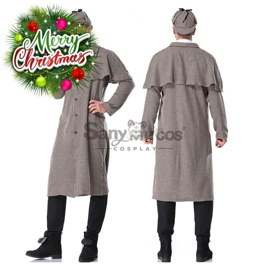 【In Stock】Halloween Cosplay Sherlock Holmes Costume Adult Size Costumes 1000