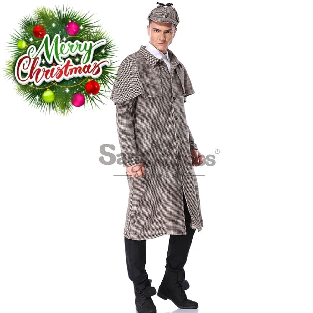 【In Stock】Halloween Cosplay Sherlock Holmes Costume Adult Size Costumes