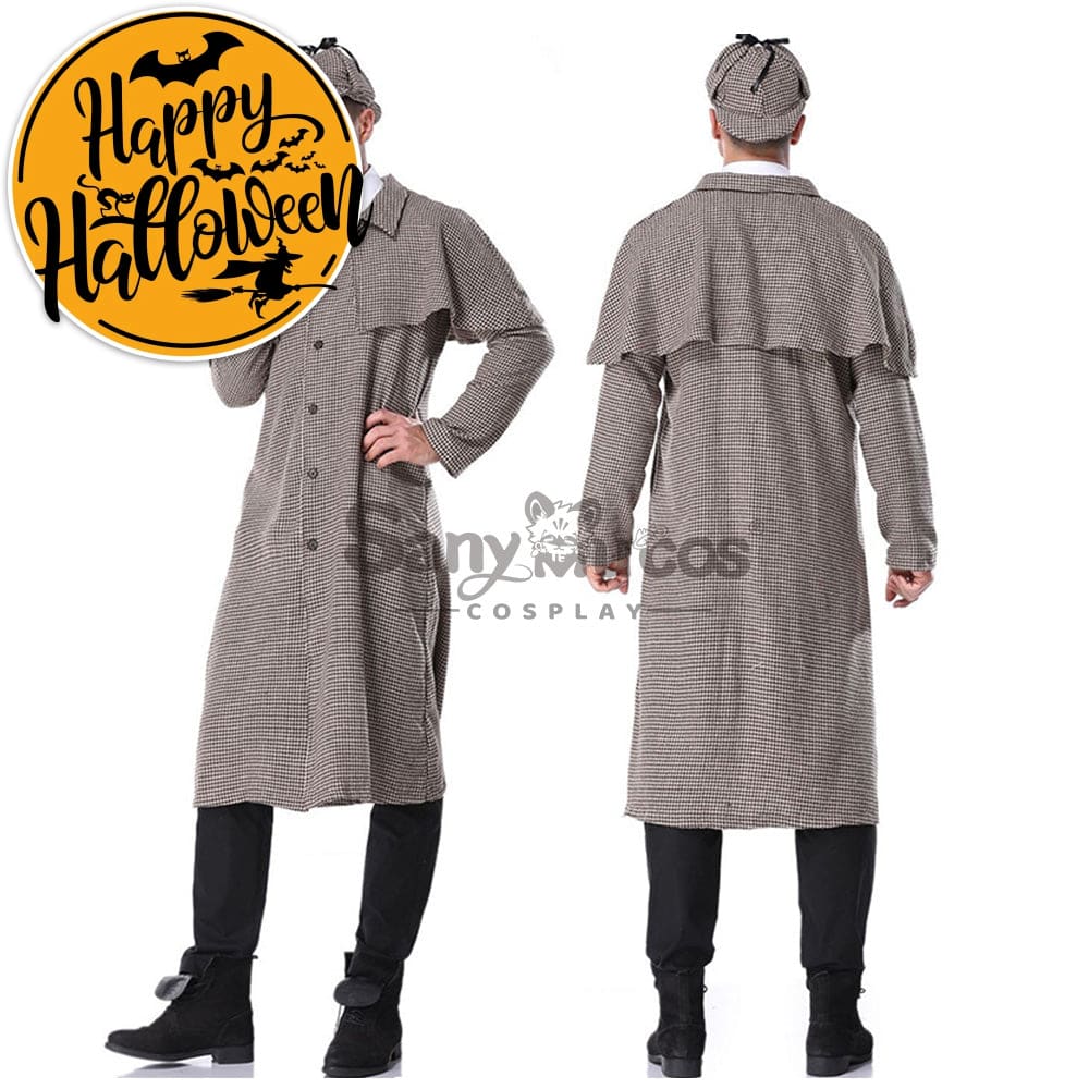 【In Stock】Halloween Cosplay Sherlock Holmes Costume Adult Size Costumes