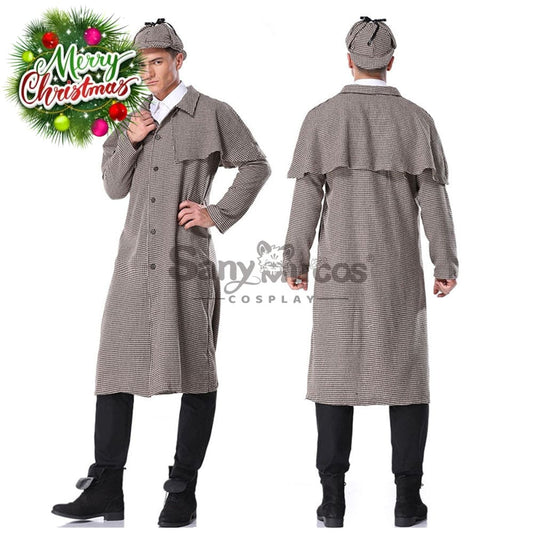 【In Stock】Halloween Cosplay Sherlock Holmes Costume Adult Size Costumes 1000