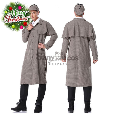 【In Stock】Halloween Cosplay Sherlock Holmes Costume Adult Size Costumes