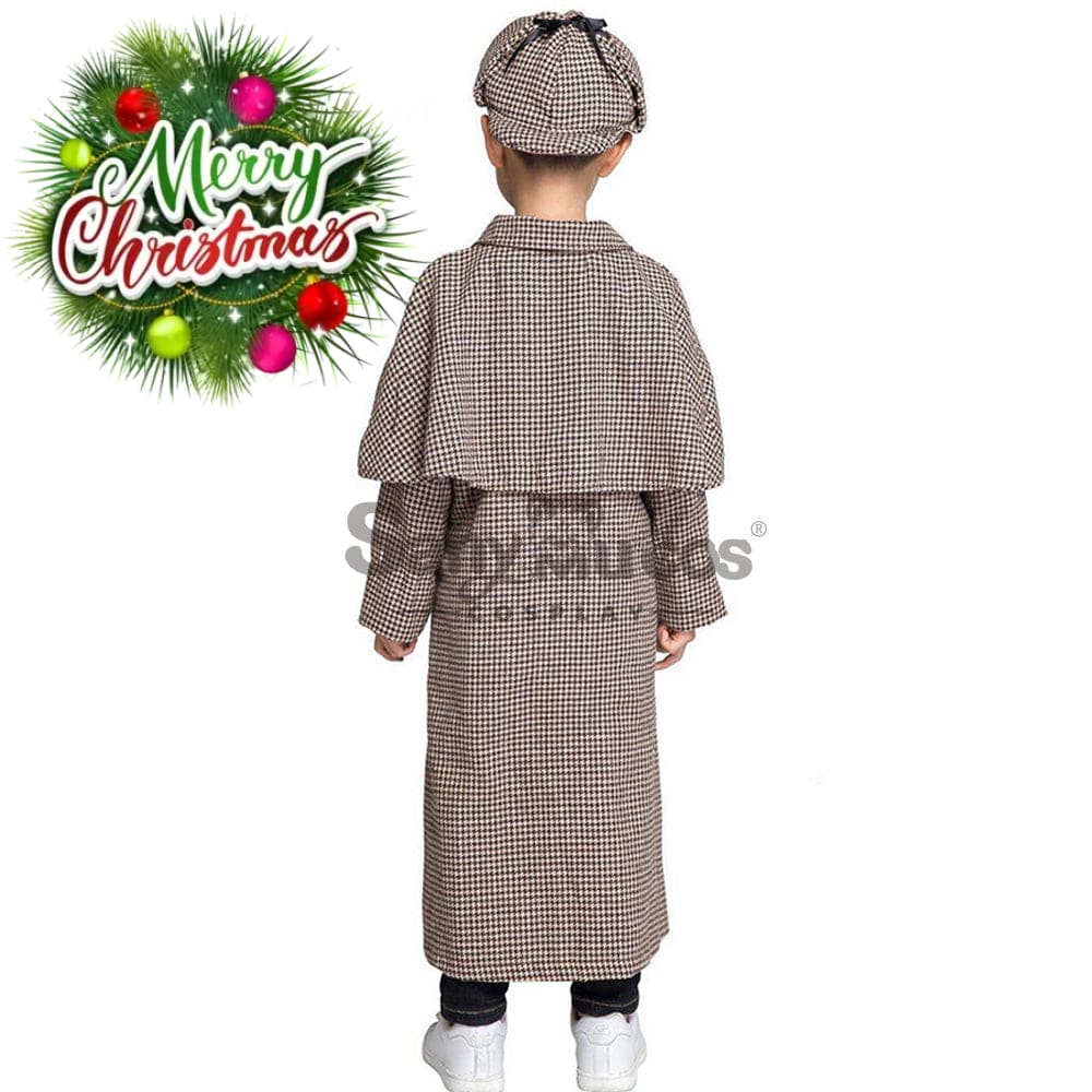 【In Stock】Halloween Cosplay Sherlock Holmes Costume Kid Size Costumes