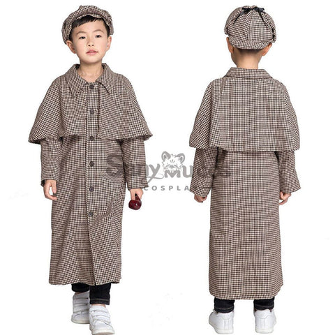 【In Stock】Halloween Cosplay Sherlock Holmes Costume Kid Size Costumes